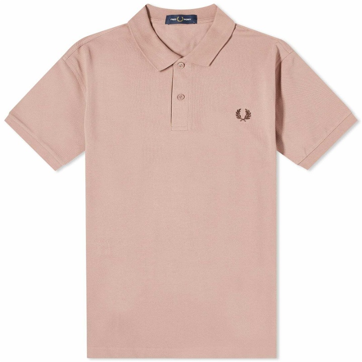 Photo: Fred Perry Men's Plain Polo Shirt in Dark Pink
