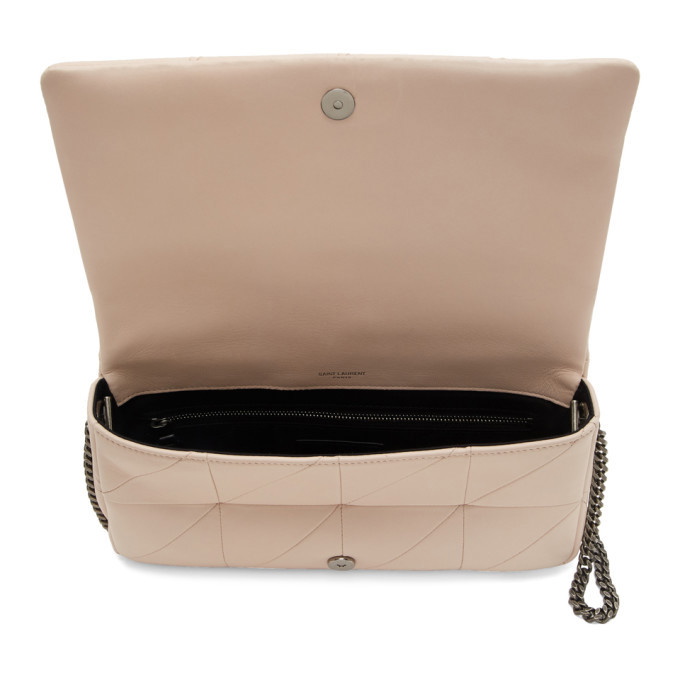 Jamie Medium Leather Shoulder Bag in Brown - Saint Laurent