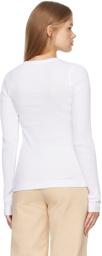 House of Dagmar White Vita Long Sleeve T-Shirt