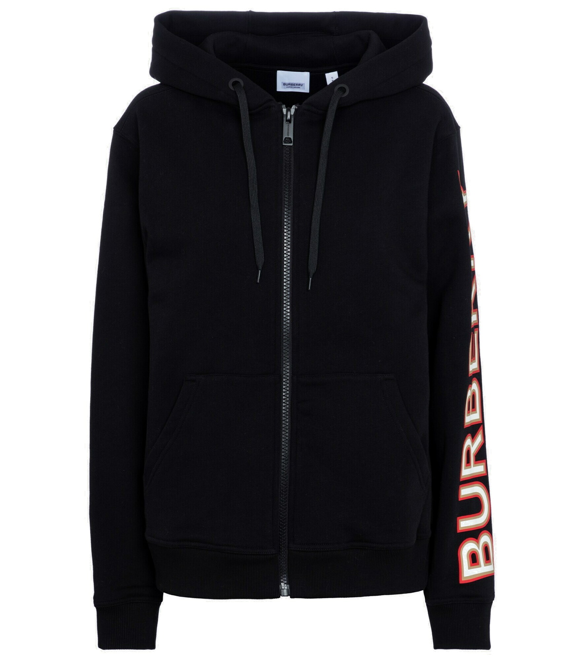 Burberry - Zipped cotton hoodie Burberry