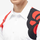 Alexander McQueen Men's Charm Harness Shirt in White/Red