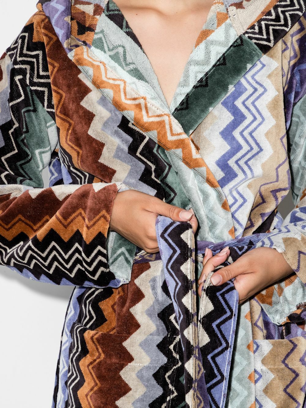 Missoni Home Giacomo Hooded Cotton Robe