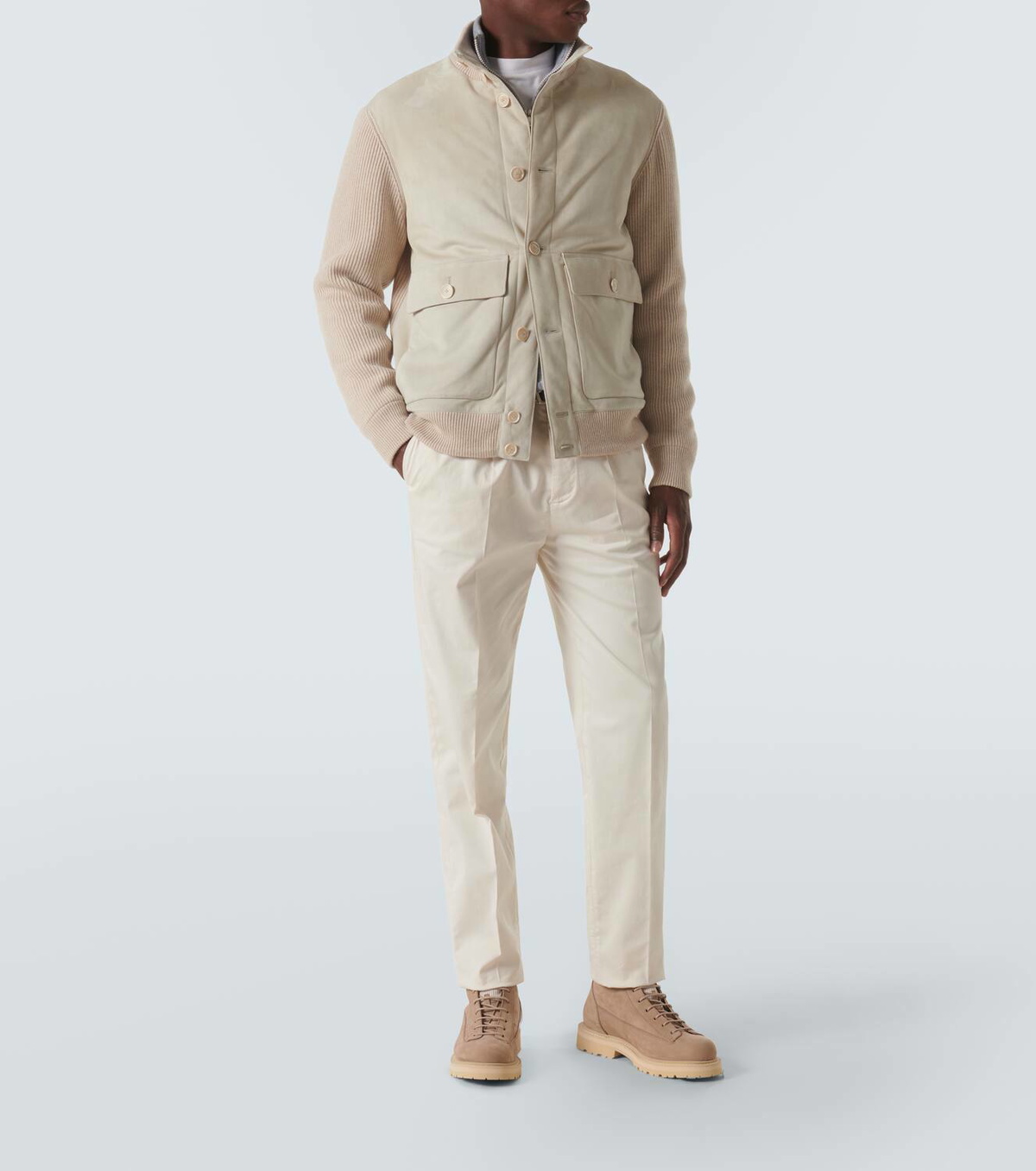 BRUNELLO CUCINELLI コットン チノパン Brunello Cucinelli Cotton-blend chinos Brunello Cucinelli