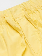 TEKLA - Organic Cotton-Poplin Pyjama Trousers - Yellow