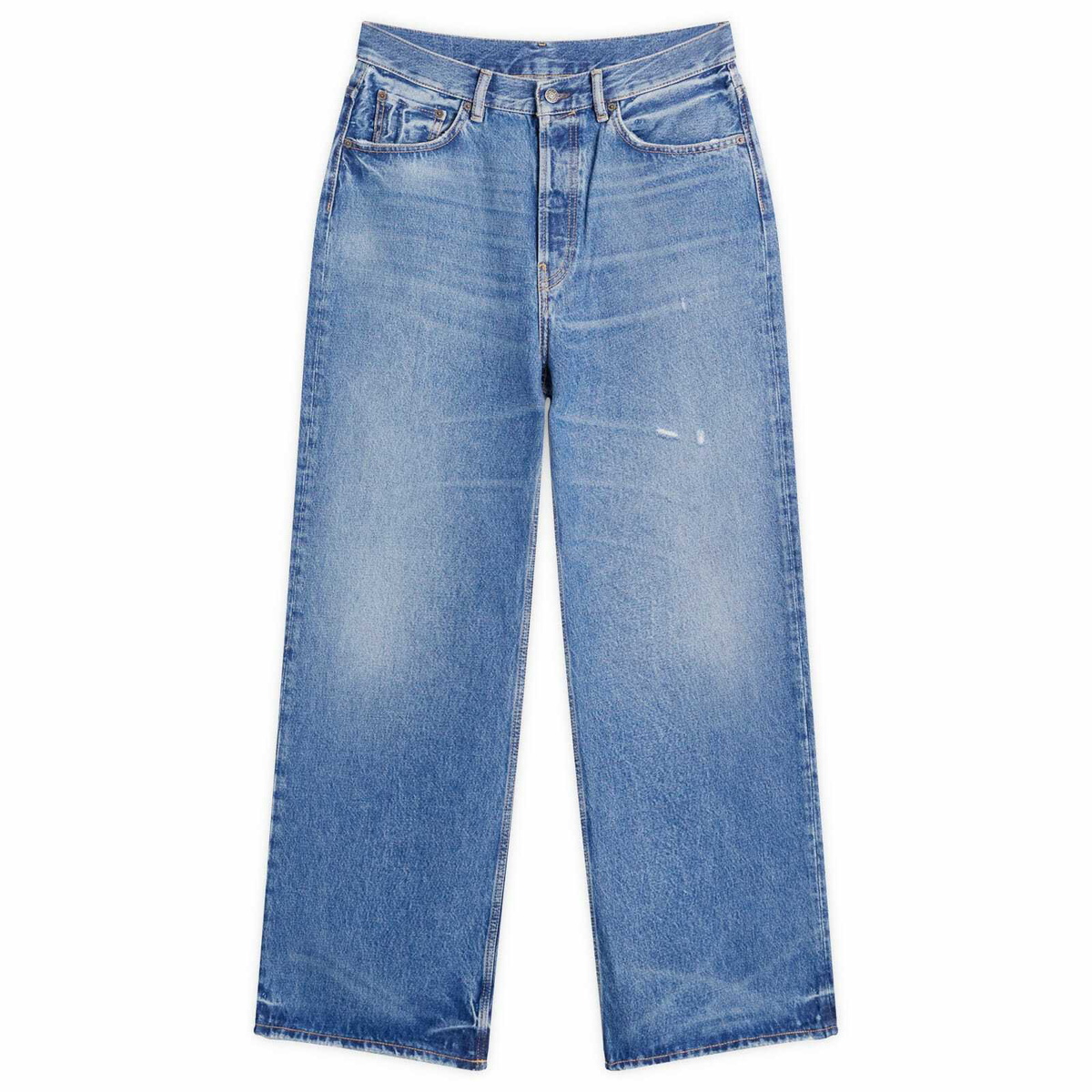 Acne Studios 1992M Vintage Blue デニム Acne Studios - 1992M Straight-Leg Distressed Jeans - Blue Acne Studios