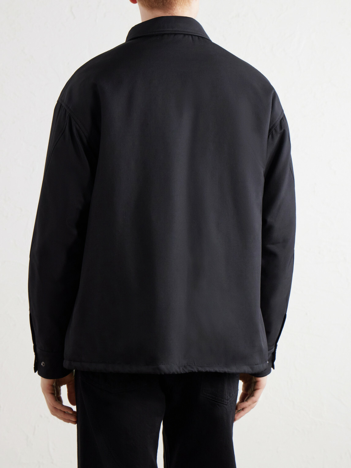 Visvim - Embroidered Wool and Silk-Blend-Twill Jacket - Black