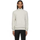 Ermenegildo Zegna White Premium Cashmere Turtleneck