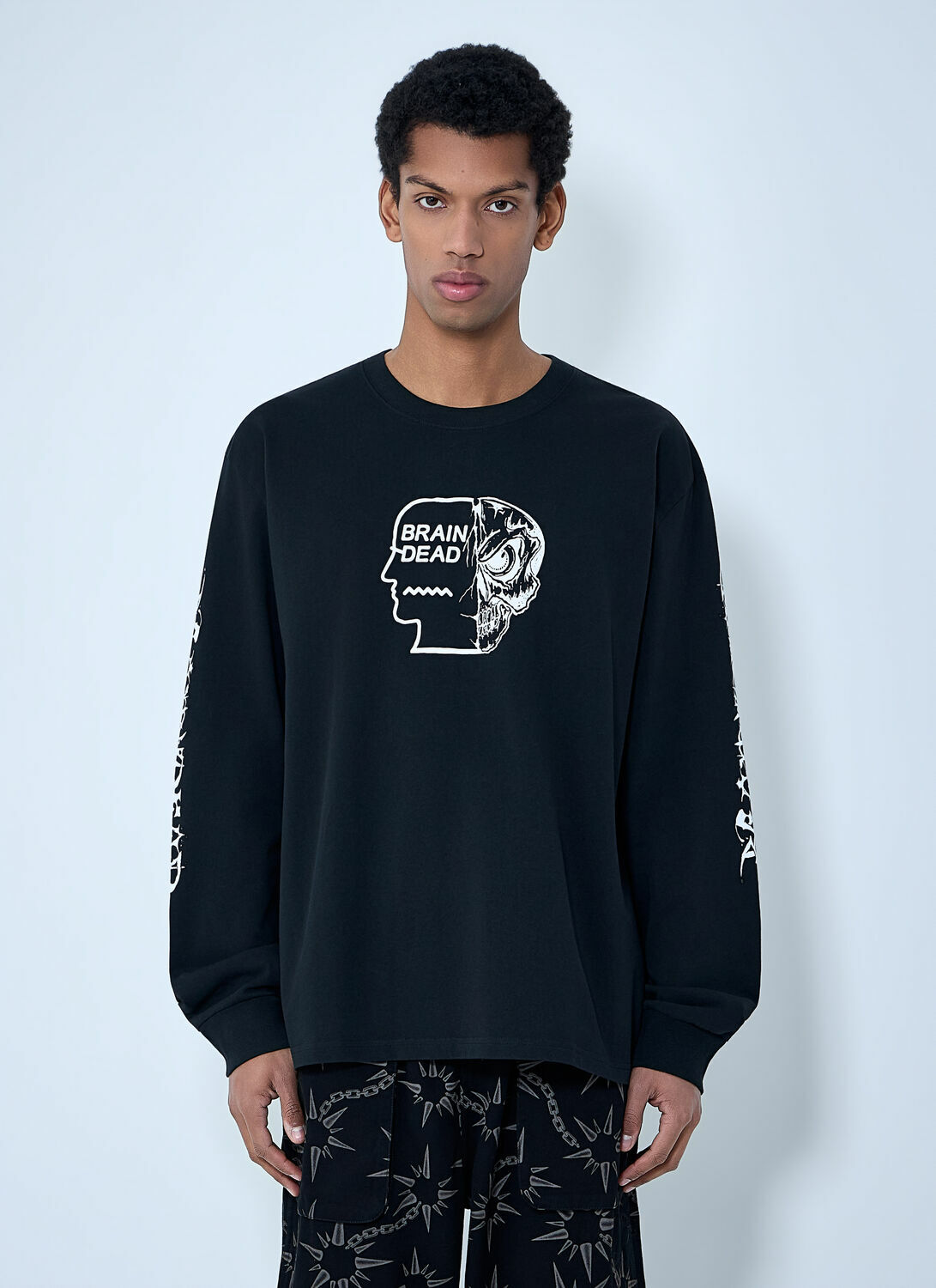 Brain Dead Printed Wide-Leg Trousers