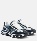 Dolce&Gabbana Runner distressed denim sneakers