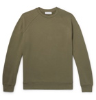 Ninety Percent - Loopback Organic Cotton-Jersey Sweatshirt - Green