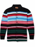 Missoni - Striped Wool-Blend Overshirt - Black
