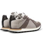 Maison Margiela - Replica Runner Mesh and Suede Sneakers - Men - Taupe