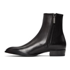 Saint Laurent Black Wyatt Boots