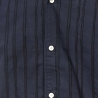 Norse Projects Men's Carsten Stripe Short Sleeve Shirt in Dark Navy