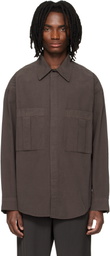 AGOLDE Brown Clark Shirt