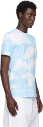 Moschino Blue Archive Clouds Organic Cotton T-Shirt