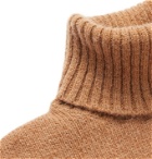 AMI - Knitted Rollneck Sweater - Brown