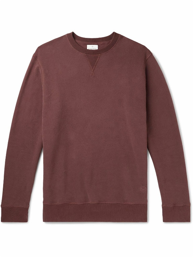 Photo: Kingsman - Cotton and Cashmere-Blend Jersey Sweatshirt - Burgundy