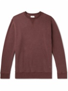 Kingsman - Cotton and Cashmere-Blend Jersey Sweatshirt - Burgundy
