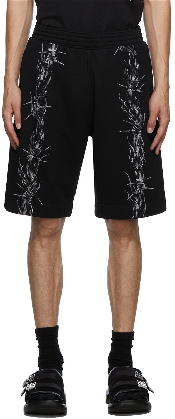 Photo: Givenchy Black Barbed Wire Shorts