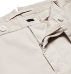 INCOTEX - Slim-Fit Stretch-Cotton Twill Trousers - Neutrals