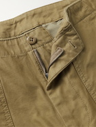 BEAMS PLUS - Cropped Cotton-Twill Trousers - Neutrals - M