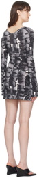 Louisa Ballou Multicolor Printed Minidress