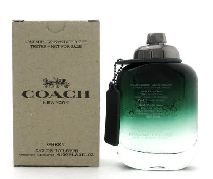 Coach Mens Green EDT 3.4 oz (Tester) Fragrances 3386460141307