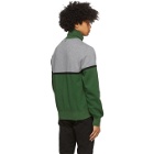 AMI Alexandre Mattiussi Green and Grey Zippered Sweater