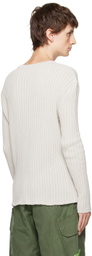 Robyn Lynch Gray Jacquard Long Sleeve T-Shirt