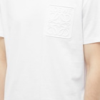 Loewe Men's Debossed Anagram T-Shirt in White