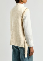 3.1 Phillip Lim Chain-embellished Wool-blend Vest Ivory
