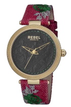 Rebel Carroll Gardens Green Dial Ladies Watch RB112-9061