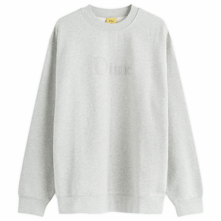 Photo: Dime Men's Classic Logo Sweatshirt in Heather Grey