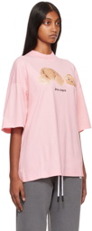 Palm Angels Pink Bear Loose T-Shirt