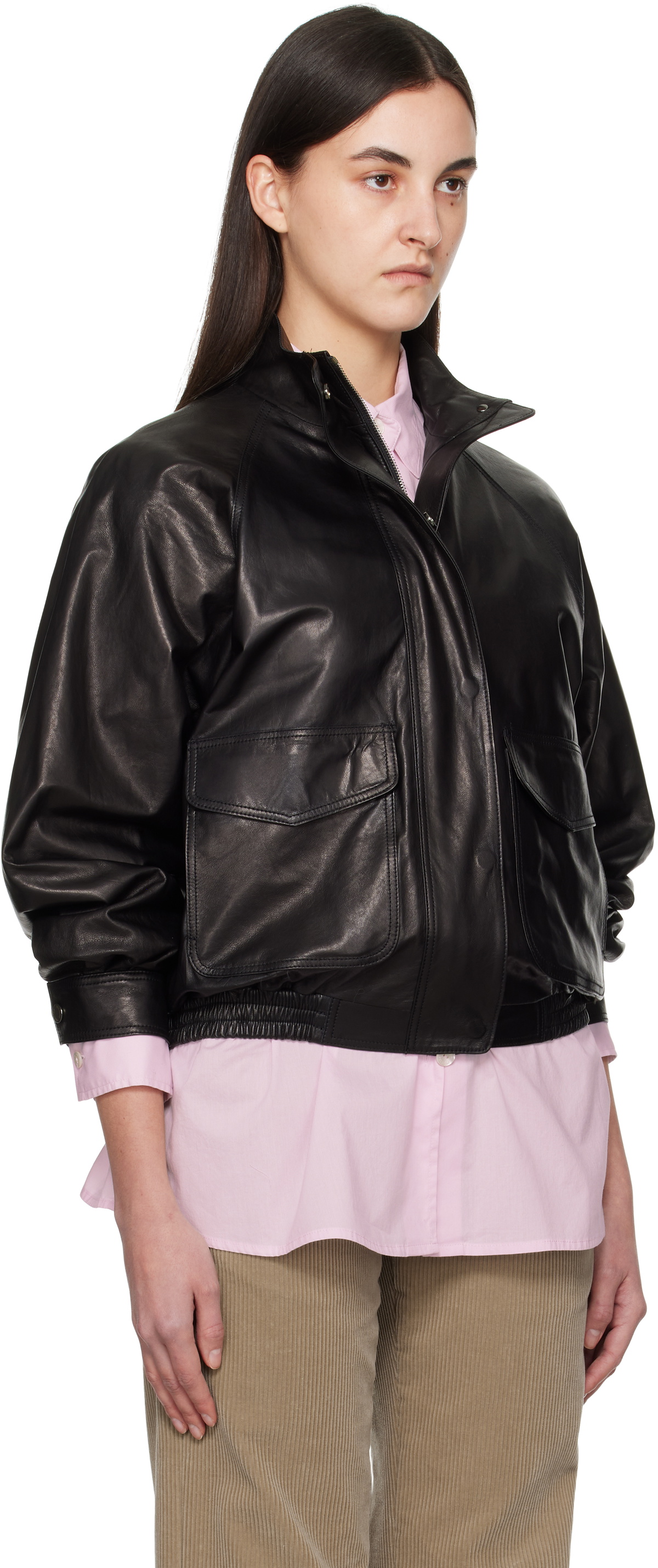 Nothing Written Black Mills Vintage Leather Jacket