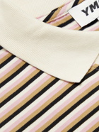 YMC - Striped Organic Cotton-Jersey Polo Shirt - Multi