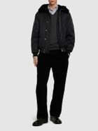 MOOSE KNUCKLES Denali Bomber Jacket with Shearling