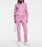 Palm Angels - Glitter jersey track jacket
