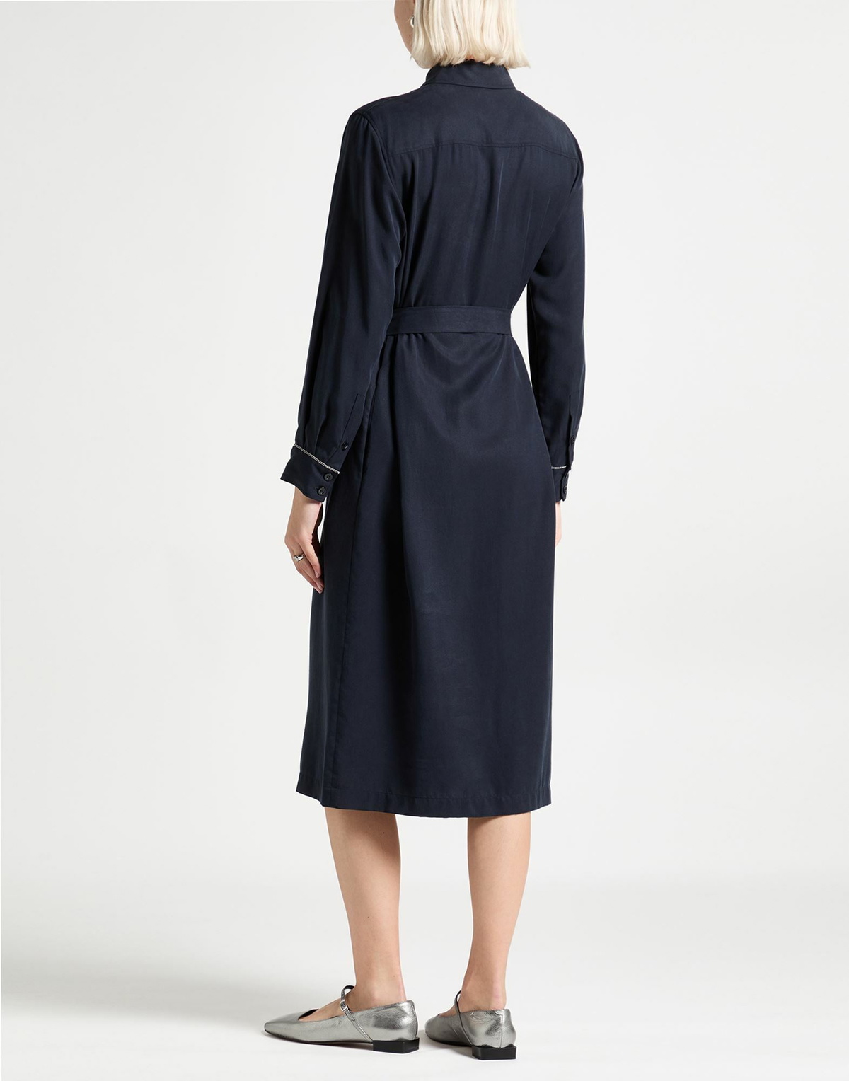 Peserico Womens Midi dress in Midnight blue