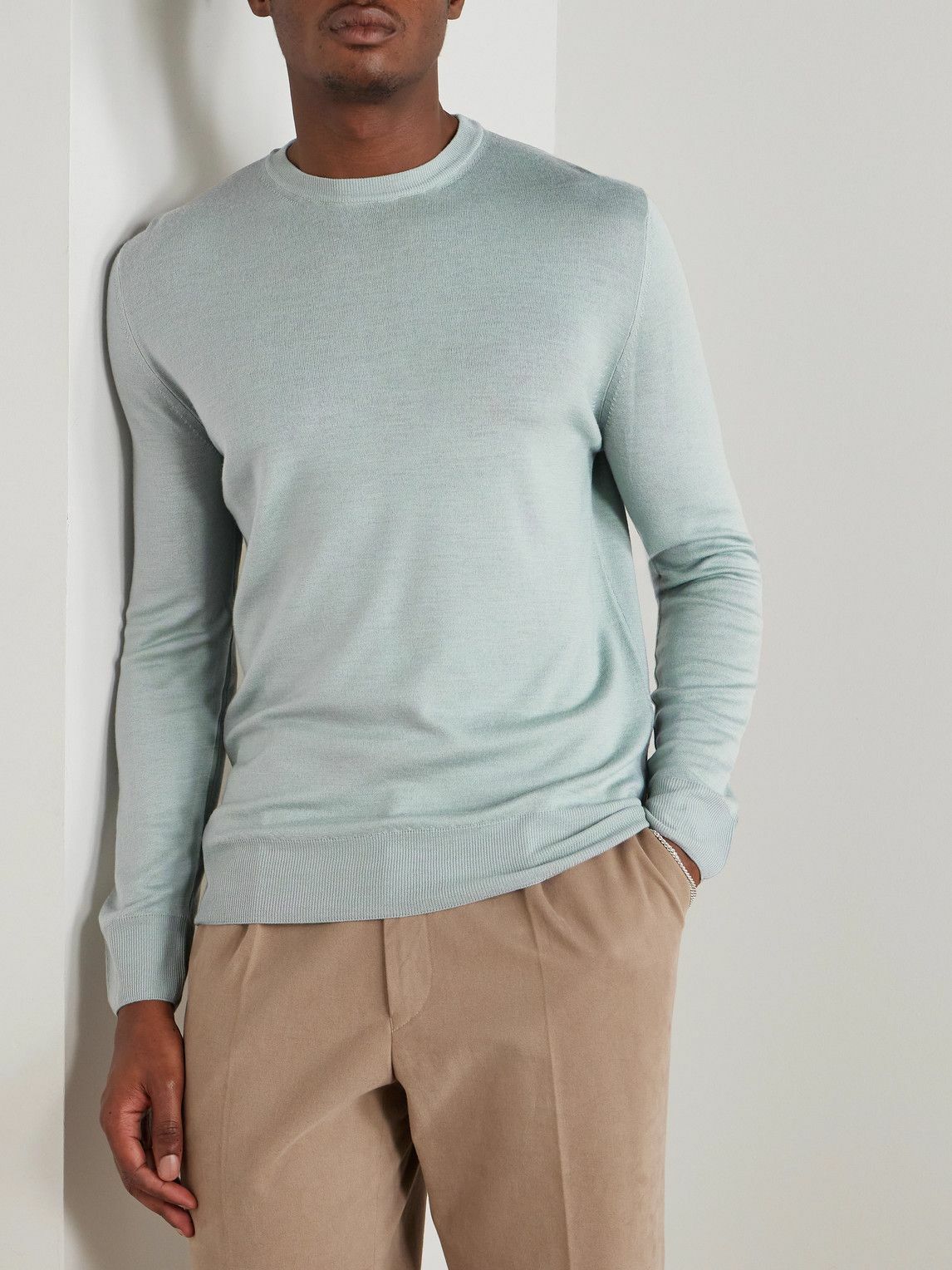 Canali - Wool Sweater - Green