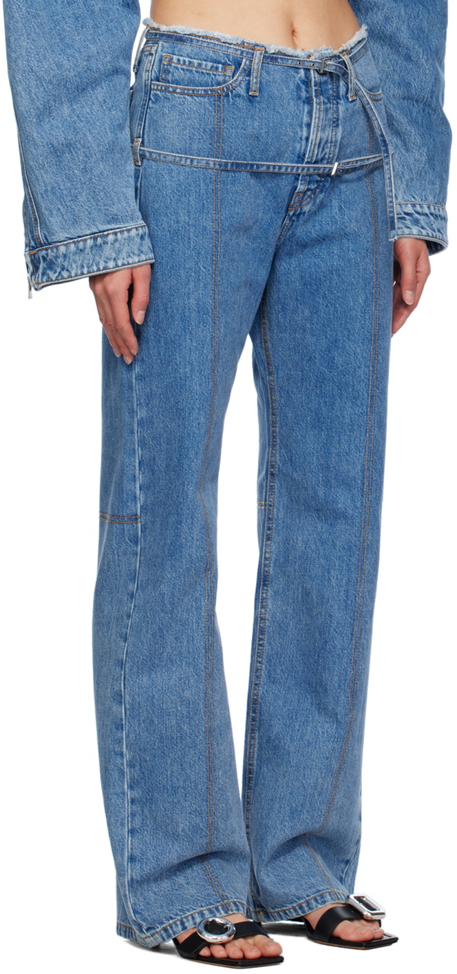 JACQUEMUS Blue Les Classiques 'Le de Nîmes droit' Jeans