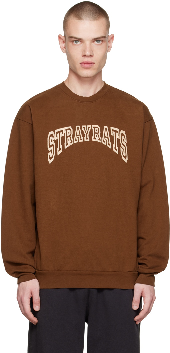 Photo: Stray Rats Brown Arch Logo Sweatshirt