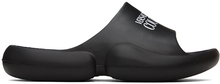 Photo: Versace Jeans Couture Black Tago Slides