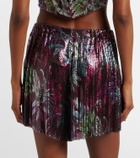 Rabanne Printed chainmail shorts