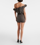 Magda Butrym Asymmetric one-shoulder ruched bustier dress