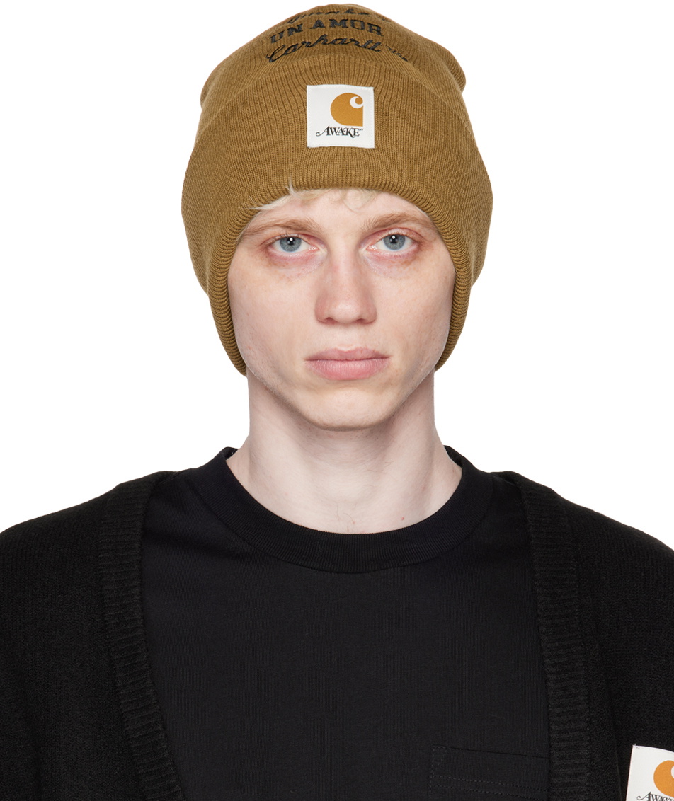 Awake NY Brown Carhartt WIP Edition 'Un Amor' Beanie