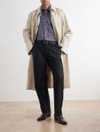Zegna - Centoquaranta Checked Cotton-Twill Shirt - Gray