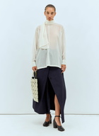 Issey Miyake Sheer Shirt With Shawl