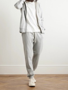 Reigning Champ - Slim-Fit Straight-Leg Logo-Embroidered Cotton-Jersey Sweatpants - Gray